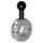 K1704: [Sonderpreis] nüvi-Halterung für Lenkerrohr Ø22 mm aus Aluminium silber