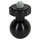 K2005: Kugelkopf G20 mit Gewindestift M6 schwarz